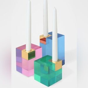 Colorful Acrylic Candle Holders